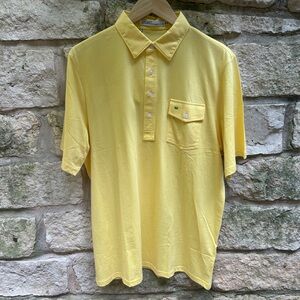 Criquet Golf Polo in Yellow in size Large Limited Edition 86 Masters (NWT)